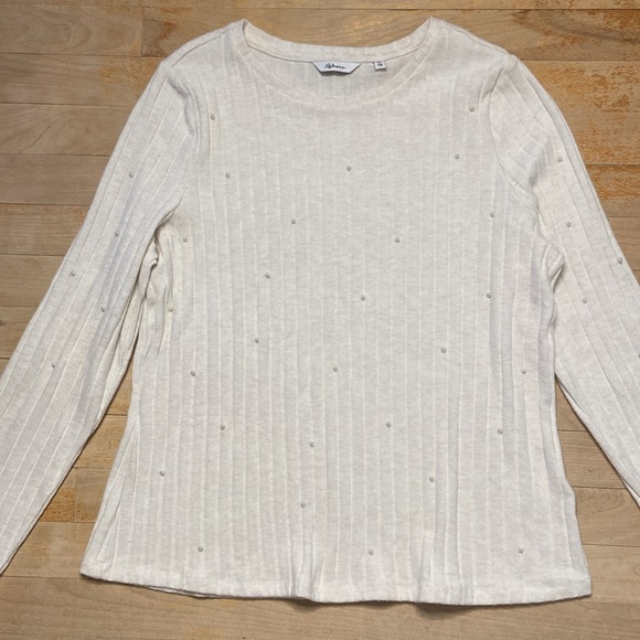 REITMANS Faux Pearl Studded Ribbed Sweater - Picture 4 of 13